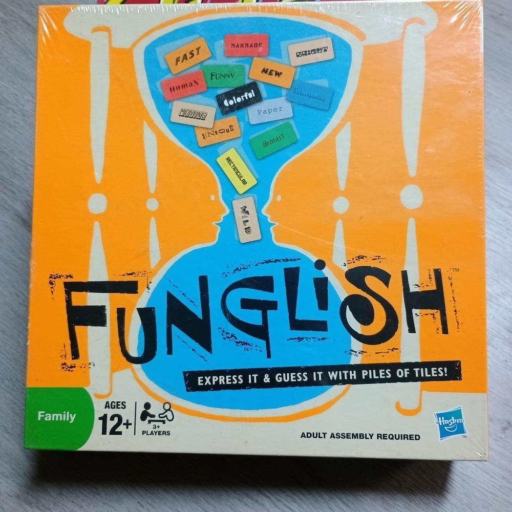 Funglish Family Board Game Word Guessing Educational Hasbro Brand New Sealed